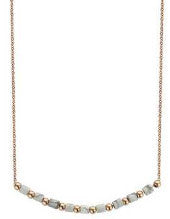 Victoria Rose gold színű fehér gyöngyös nyaklánc, J-VBNACA69646