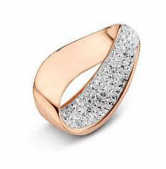 Victoria Rose gold színű fehér köves medál, J-VBNAP73500