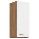 Felső szekrény, lancelot tölgy / fehér extra magas fényű HG, VEGA 30 G-72  1F