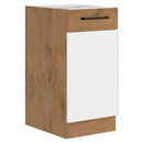 Alsó szekrény, lancelot tölgy/ fehér extra magas fényű HG, VEGA D40 1F BB