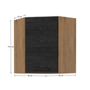 Felsőszekrény, tölgy lancelot/szürke matt, VEGA 58x58 GN-72 1F