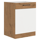 Alsó szekrény, lancelot tölgy/ fehér extra magas fényű HG, VEGA D60 1F BB