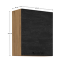 Felsőszekrény, tölgy lancelot/szürke matt, VEGA 60 G-72 1F