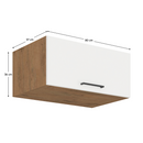Felső szekrény, lancelot tölgy / fehér extra magas fényű HG, VEGA 80 NAGU-36 1F