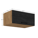 Felsőszekrény, tölgy lancelot/szürke matt, VEGA 80 NAGU-36 1F