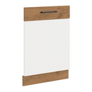 Ajtó beépített mosogatógépre , lancelot tölgy/ fehér extra magas fényű HG, VEGA ZM 713x596