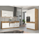 Magas szekrény, lancelot tölgy/ fehér extra magas fényű HG , VEGA 40 DK-210 2F