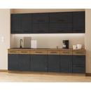 Felsőszekrény, szürke matt/tölgy lancelot, VEGA 58x58 GN-72 1F