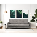 Kihúzható heverő, szürke, VALDO