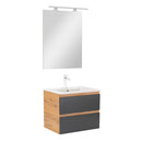 Vario Forte 60 komplett fürdőszoba bútor tölgy-antracit