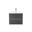Vario Trim 60 alsó szekrény mosdóval fehér-antracit