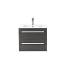 Vario Clam 60 alsó szekrény mosdóval fehér-antracit