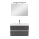 Vario Forte 80 komplett fürdőszoba bútor fehér-antracit