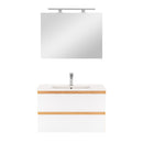 Vario Forte 80 komplett fürdőszoba bútor tölgy-fehér