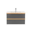 Vario Forte 80 alsó szekrény mosdóval tölgy-antracit