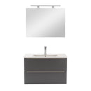 Vario Trim 80 komplett fürdőszoba bútor fehér-antracit