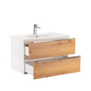 Vario Trim 80 alsó szekrény mosdóval fehér-tölgy