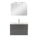 Vario Trim 80 komplett fürdőszoba bútor tölgy-antracit