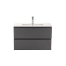 Vario Pull 80 alsó szekrény mosdóval fehér-antracit