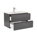 Vario Pull 80 alsó szekrény mosdóval antracit-antracit