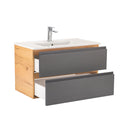 Vario Pull 80 alsó szekrény mosdóval tölgy-antracit