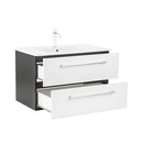 Vario Clam 80 alsó szekrény mosdóval antracit-fehér