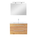 Vario Clam 80 komplett fürdőszoba bútor antracit-tölgy