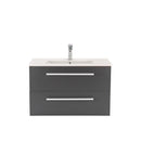 Vario Clam 80 alsó szekrény mosdóval tölgy-antracit