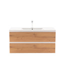 Vario Forte 100 alsó szekrény mosdóval fehér-tölgy