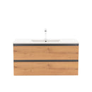 Vario Forte 100 alsó szekrény mosdóval antracit-tölgy