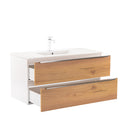 Vario Trim 100 komplett fürdőszoba bútor fehér-tölgy