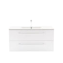 Vario Clam 100 alsó szekrény mosdóval antracit-fehér