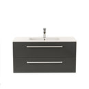 Vario Clam 100 alsó szekrény mosdóval tölgy-antracit