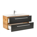 Vario Clam 100 alsó szekrény mosdóval tölgy-antracit
