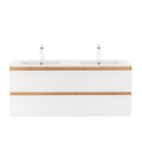 Vario Forte 120 alsó szekrény mosdóval tölgy-fehér