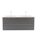 Vario Trim 120 alsó szekrény mosdóval fehér-antracit