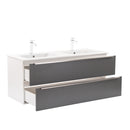 Vario Trim 120 alsó szekrény mosdóval fehér-antracit