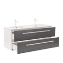 Vario Clam 120 alsó szekrény mosdóval fehér-antracit
