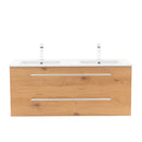 Vario Clam 120 alsó szekrény mosdóval fehér-tölgy