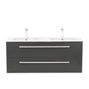 Vario Clam 120 alsó szekrény mosdóval antracit-antracit