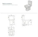 CeraStyle NOURA monoblokk WC - BEÉPÍTETT bidé funkcióval - NEM FALIG érő talppal - 62 cm