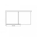 WI01-80 Walker walk in zuhanyfal 80x195 cm, 8mm-es üveggel