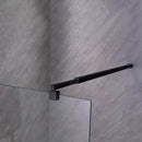 River walk in zuhanyfal 70x190 cm fekete