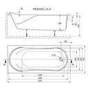 Wivea 75x150 egyenes kád
