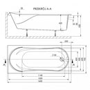 Wivea 75x160 egyenes kád