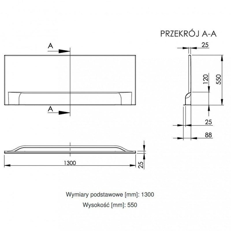 Wivea 130 Hosszú előlap