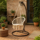 Cardenas függőfotel állvánnyal bézs-barna