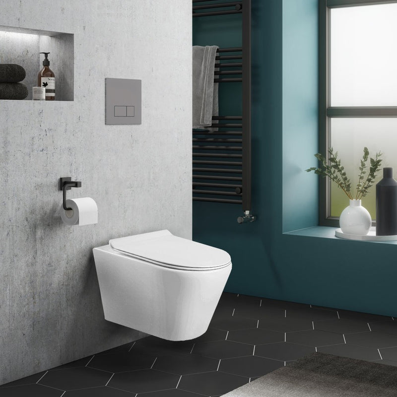 Ride fali, rimless WC