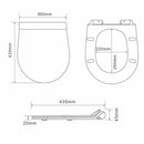 Ride fali, rimless WC