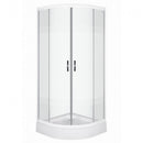 XENIA90 XENIA íves zuhanykabin, 90x90x195 cm méretben